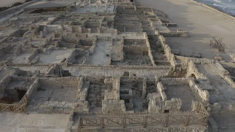 Caesarea maritima - 10-bit Dlog-M Color Profile Stock Footage 120348959