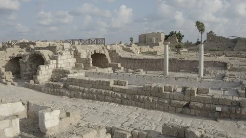 Caesarea maritima - 10-bit Dlog-M Color Profile Stock Footage 120350627