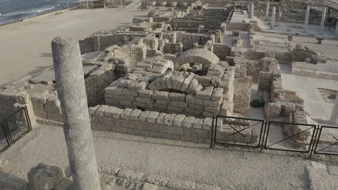 Caesarea maritima - 10-bit Dlog-M Color Profile Stock Footage 120350826