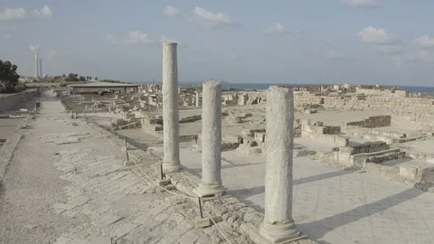 Caesarea maritima - 10-bit Dlog-M Color Profile Stock Footage 120351013