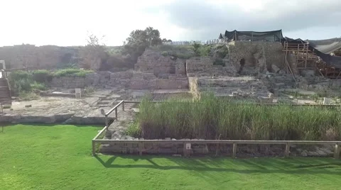 Caesarea - National Park Video stock 63749562