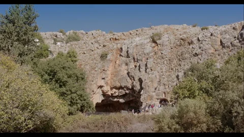 Caesarea Philippi at the Base of Mount Hermon Stock Footage 270174019