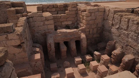 Caesarea roman hot tab Stockbeeldmateriaal 91747816