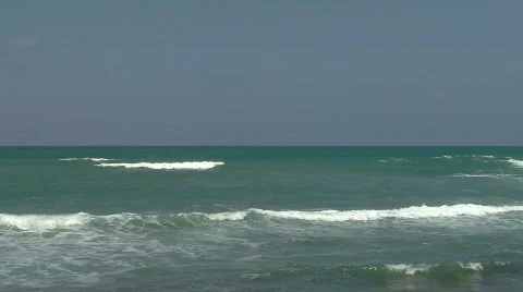 Caesarea  sea pan 2 스톡 동영상 497202