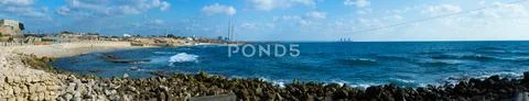 Caesarea sea port Stock Photos