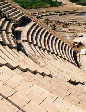 Caesarea theatre Stock Photos