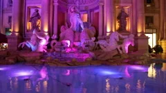 Fountain of the Gods inside Caesar's Pal, Stock Video