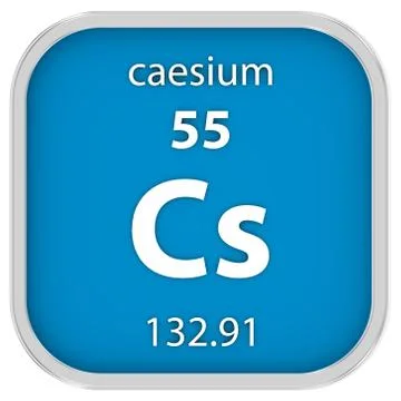 Caesium material sign Фото
