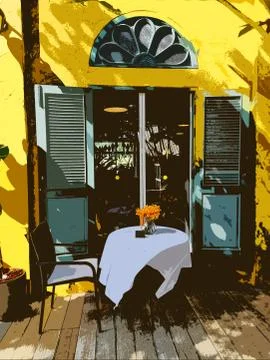 Cafe-2 Stock Illustration