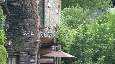 Cafe in Ambelside Stock Footage 989860