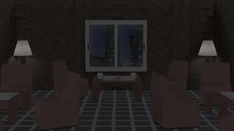 Cafe and Rainy Window Stock Footage 168188620
