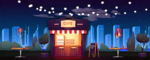 Cafe animation Stock After Effects