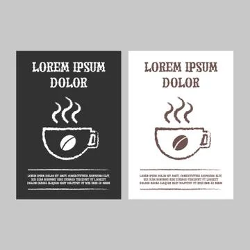 Cafe banner set Stock Illustration
