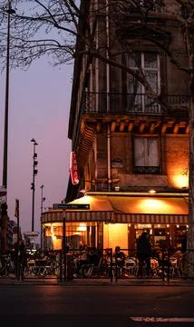 Café bar Paris 스톡 사진