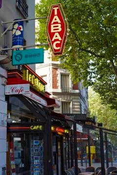 Café, bar tabac, Paris Stock Photos