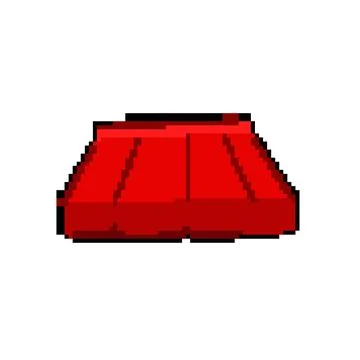 Cafe canopy awning pixel art vector illustration Stockillustratie