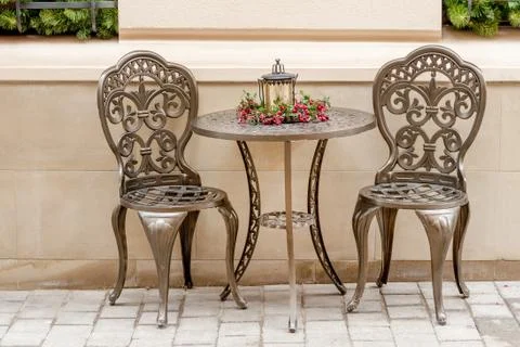 Cafe chairs Stock Photos