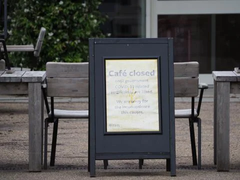 Cafe closed sign 库存照片