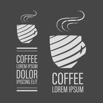 Cafe coffee banner Stock Illustration