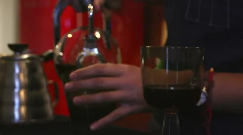 Cafe. Coffee brewing 10 Video stock 58012838