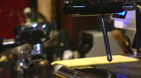 Cafe. Coffee brewing 11. Сoffee machine Video stock 58012850