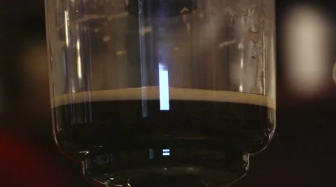 Cafe. Coffee brewing 8.  Siphon and Vacuum Pot Coffee Brewers. Filtering coffee 스톡 동영상 58012968