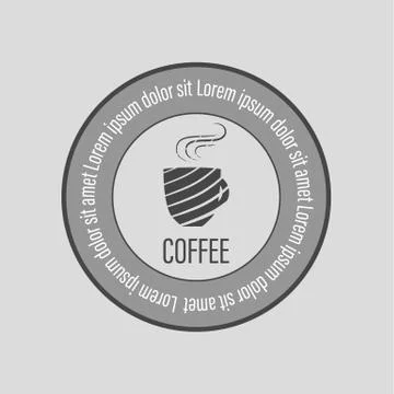 Cafe coffee logo Stock Illustration