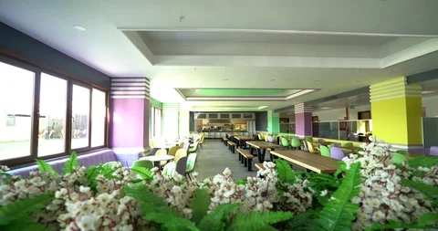 A Cafe in College Stock Footage 86294023