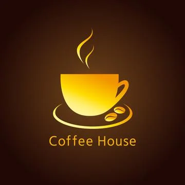 Cafe cup logo Stock Illustration