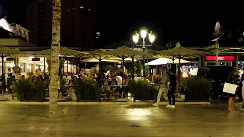 Café de Paris in Monte Carlo Monaco Stock Footage 228697842