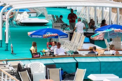Cafe on the deck. Stock Photos
