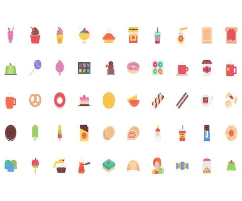 The cafe icons pack Stock Illustration