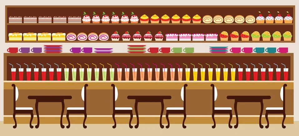 Cafe Stock Illustration