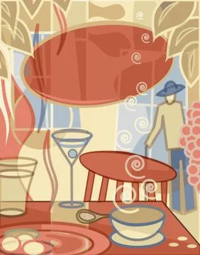 Cafe Stock Illustration