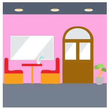 The cafe Stock Illustration