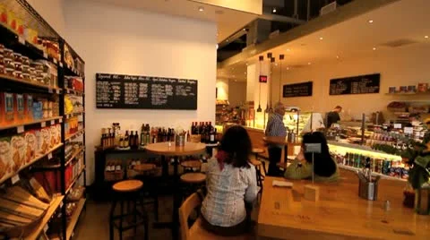 CAFE INTERIOR Stock Footage 9300686