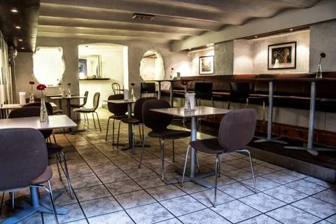 Cafe Interior in oslo Stock Photos