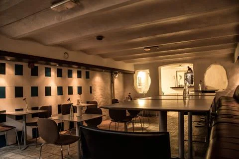 Cafe Interior in oslo Stock Photos