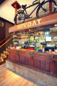 Cafe interior Foto stock