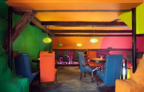 Cafe interior Foto stock