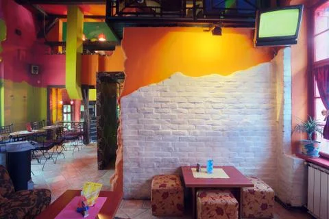 Cafe interior 스톡 사진