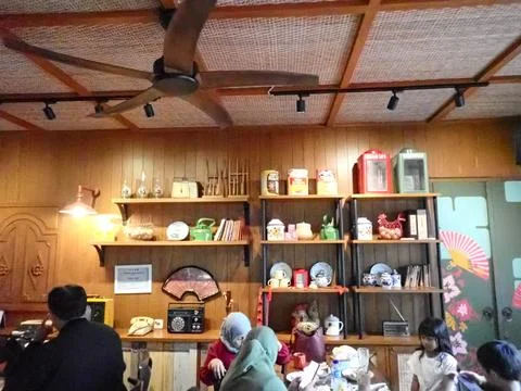 Cafe interior Foto stock