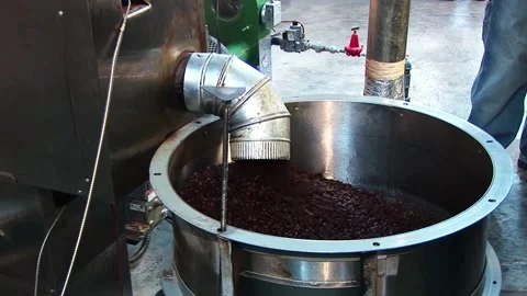 CAFE JUSTO BEANS ROASTING Stock Footage 170578346