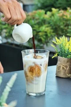 Cafe latte Foto stock