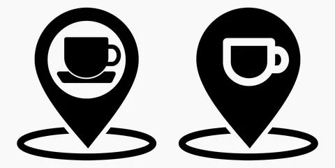 Cafe location Stock Illustration