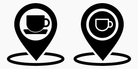 Cafe location Stock Illustration