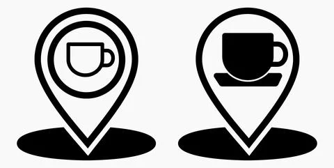 Cafe location Stock Illustration