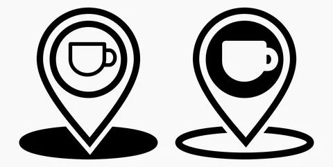 Cafe location Stock Illustration