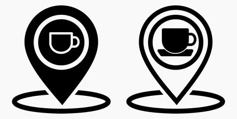 Cafe location Stock Illustration