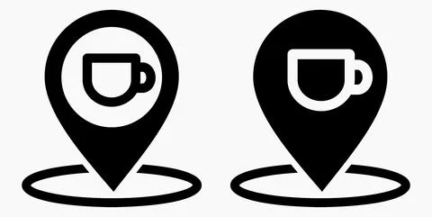 Cafe location Stock Illustration